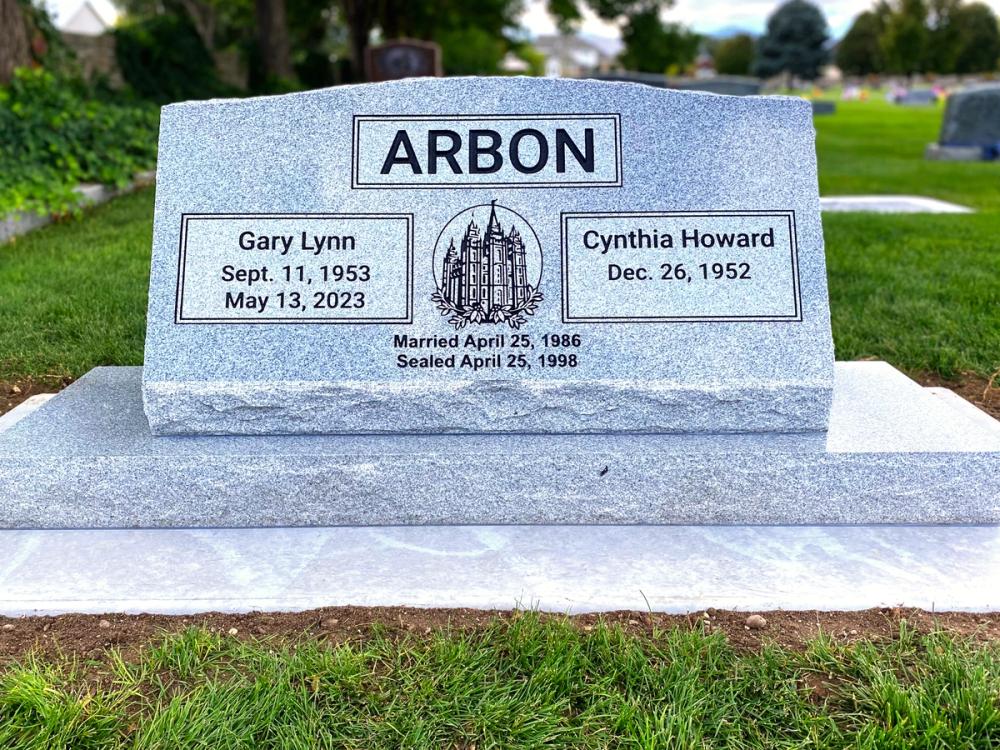 Companion Slants by Utah Headstone Design