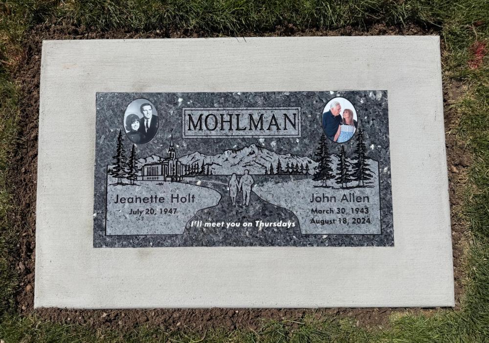Companion Flush Mounts by Utah Headstone Design