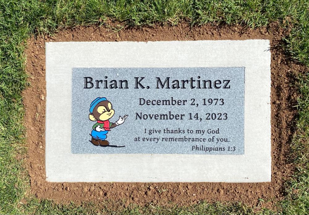 Individual Flush Mounts by Utah Headstone Design