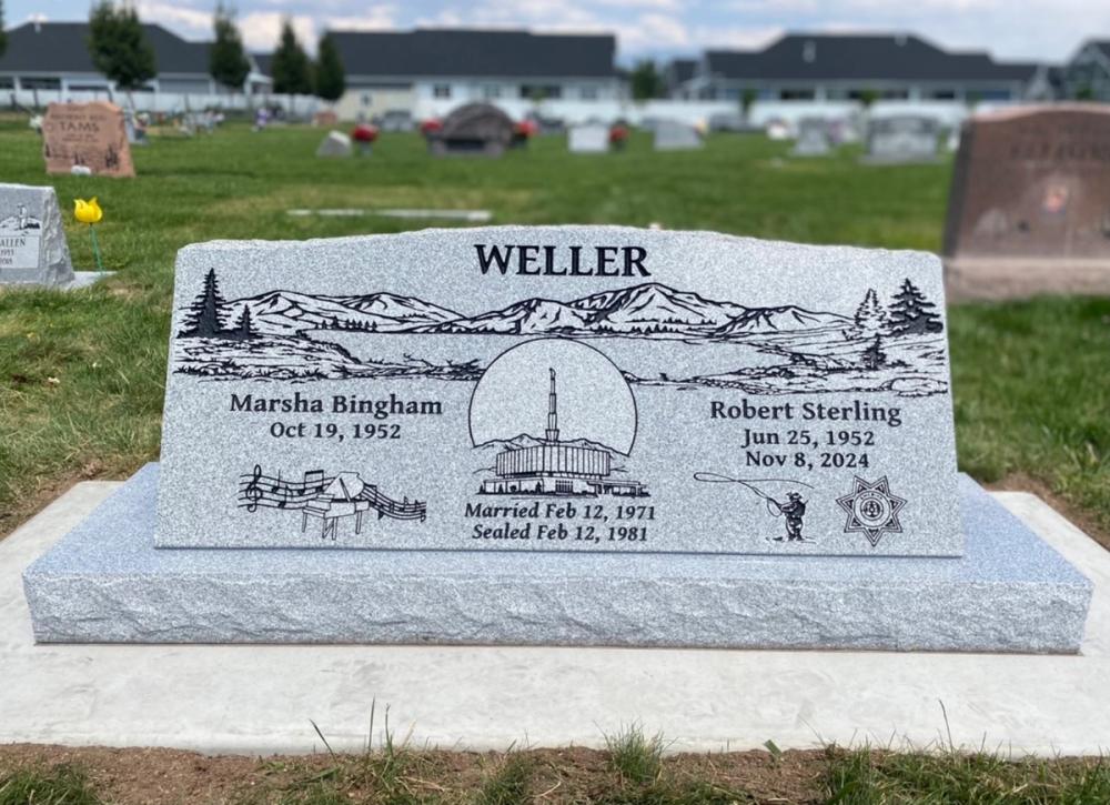 Companion Slants by Utah Headstone Design