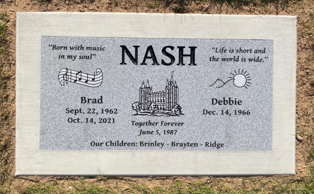 Companion Flush Mounts by Utah Headstone Design