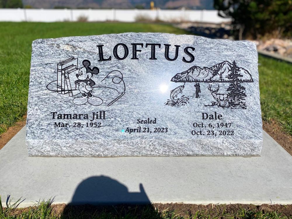Companion Slants by Utah Headstone Design