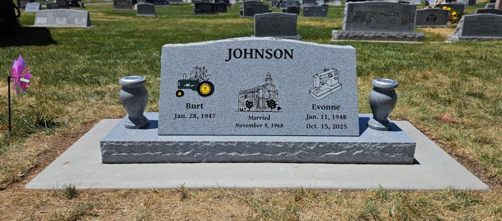 Companion Slants by Utah Headstone Design