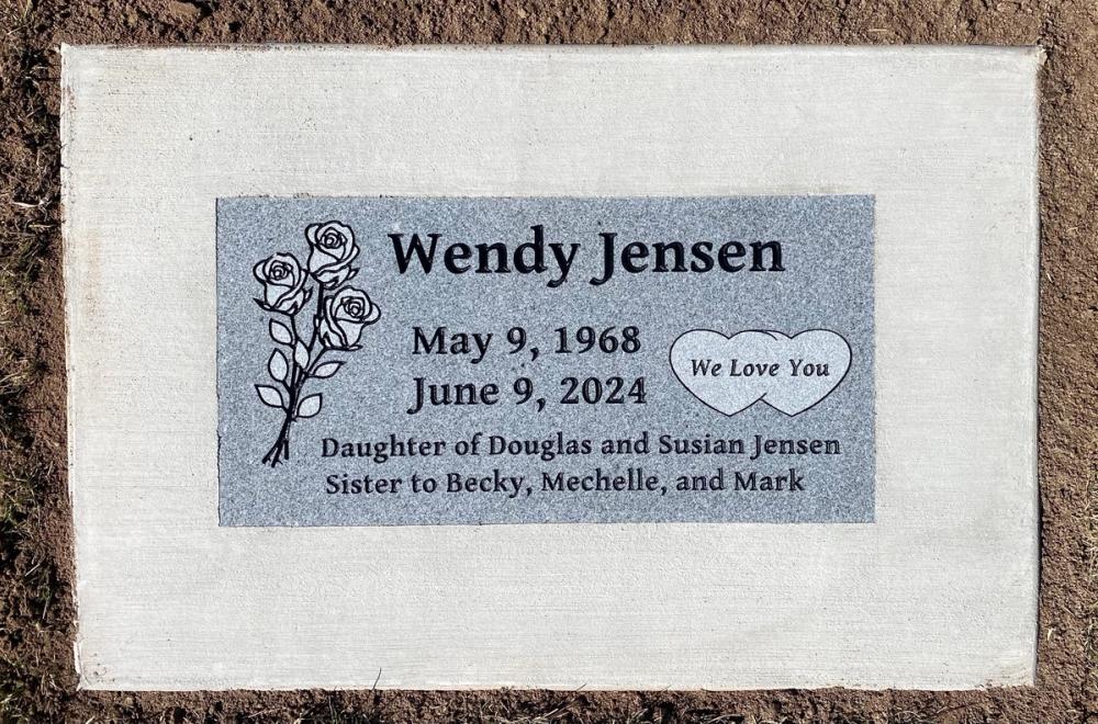 Individual Flush Mounts by Utah Headstone Design