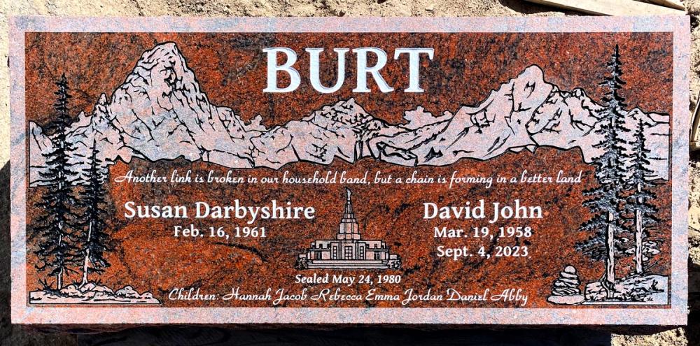 Companion Flush Mounts by Utah Headstone Design