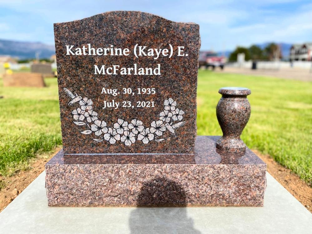 Individual Uprights by Utah Headstone Design
