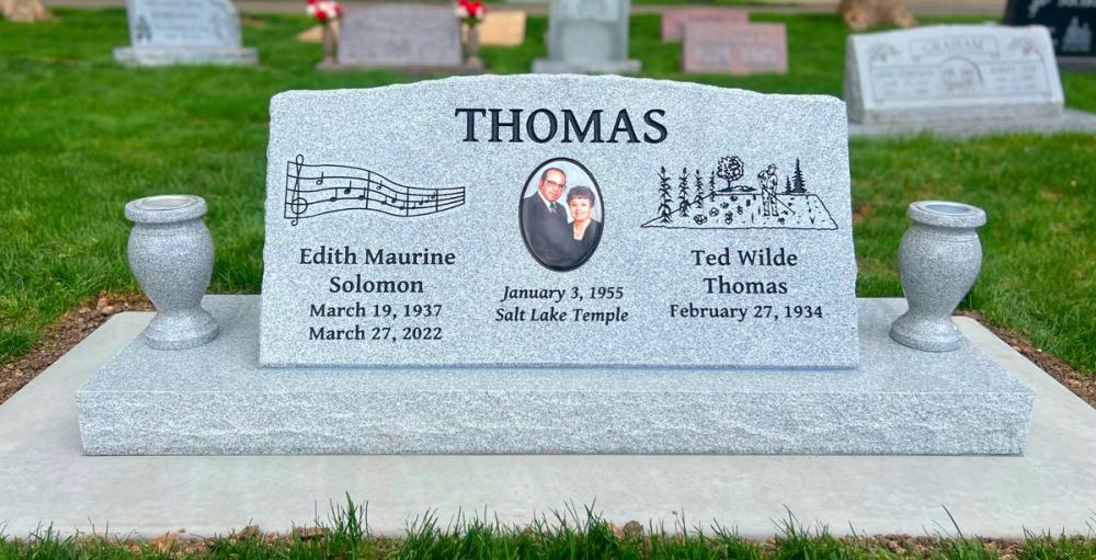 Companion Slants by Utah Headstone Design