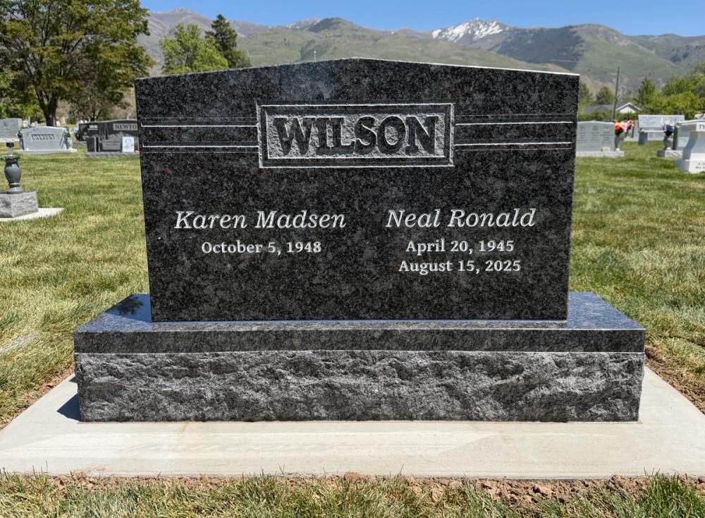 Companion Uprights by Utah Headstone Design