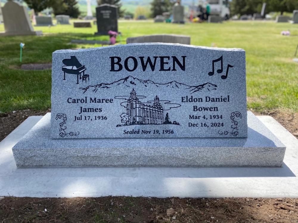 Companion Slants by Utah Headstone Design
