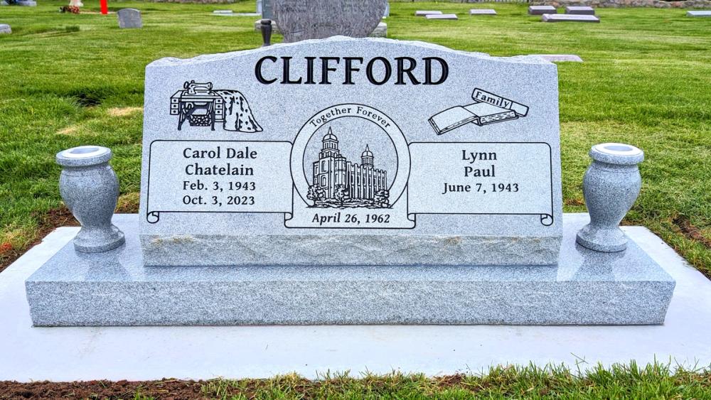 Companion Slants by Utah Headstone Design