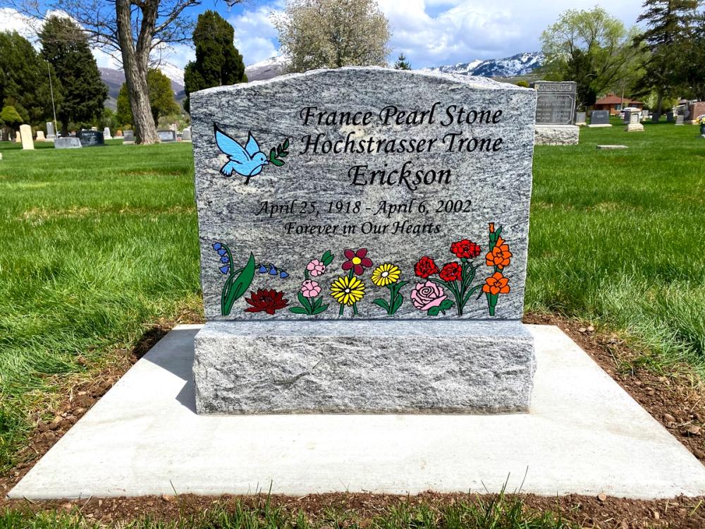 Individual Uprights by Utah Headstone Design