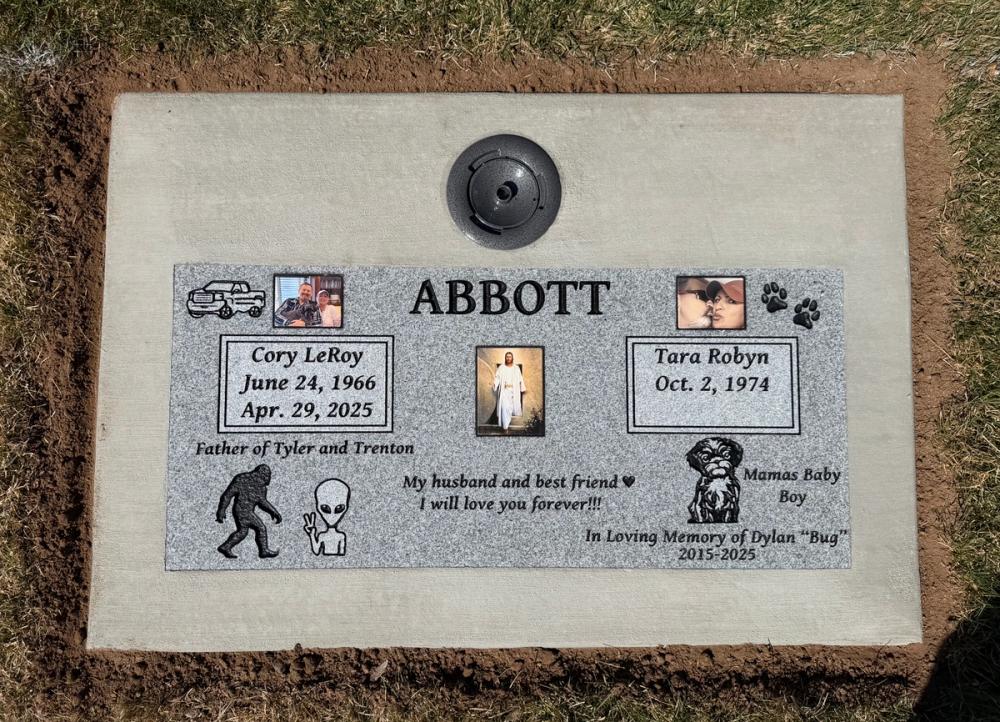 Companion Flush Mounts by Utah Headstone Design