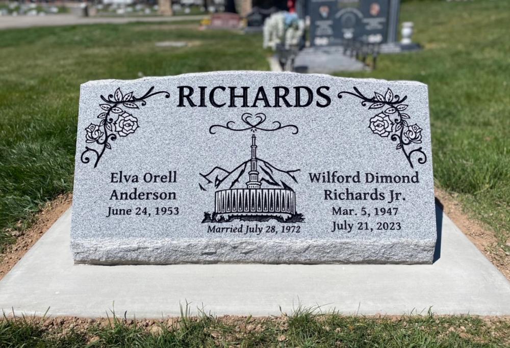 Companion Slants by Utah Headstone Design