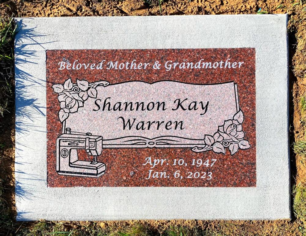 Individual Flush Mounts by Utah Headstone Design