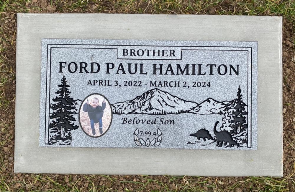 Individual Flush Mounts by Utah Headstone Design