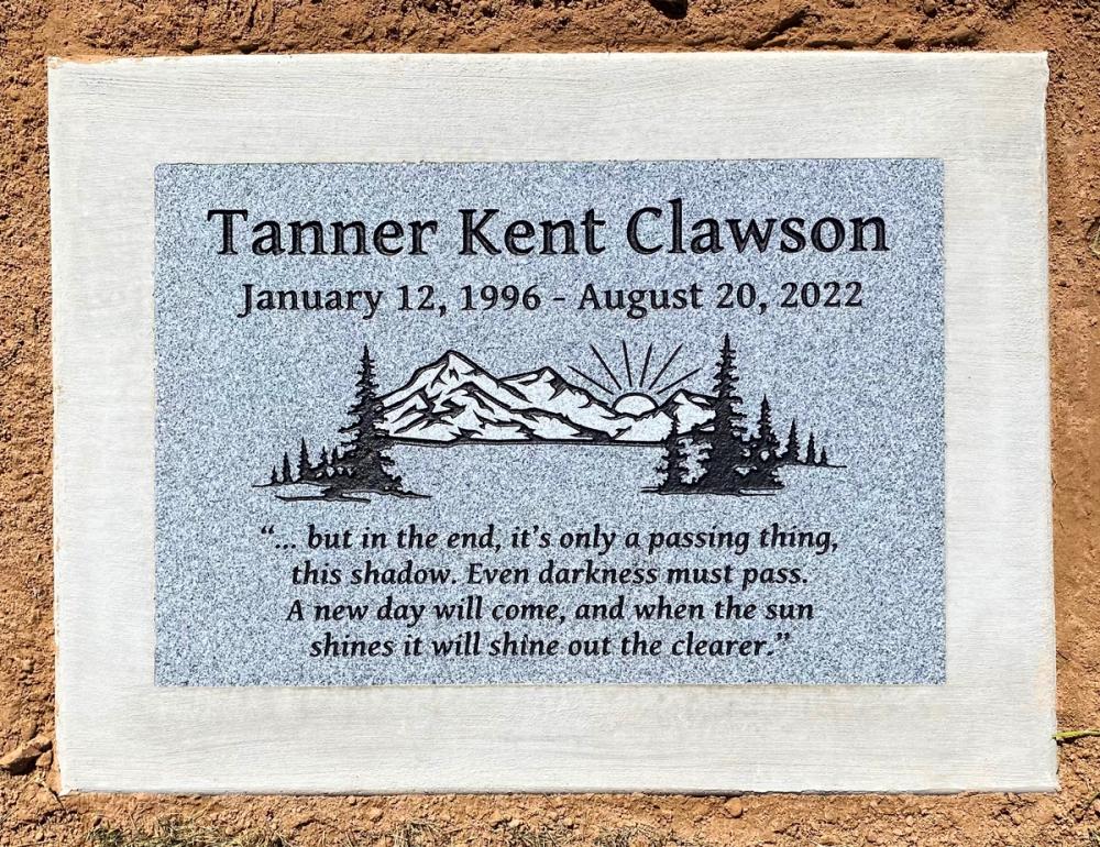 Individual Flush Mounts by Utah Headstone Design