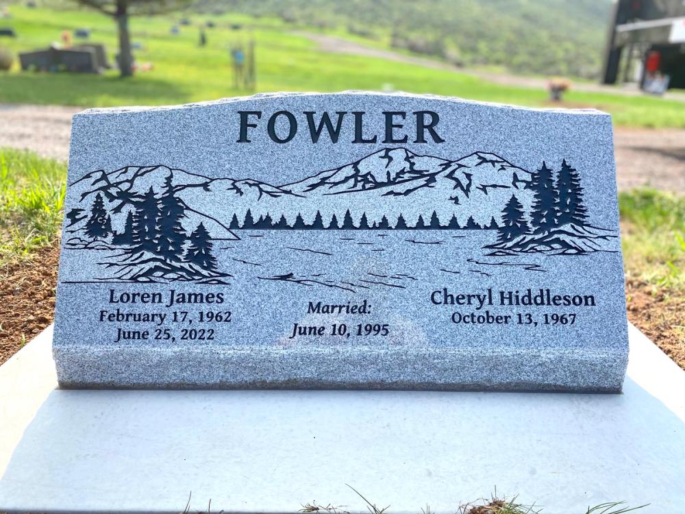 Companion Slants by Utah Headstone Design