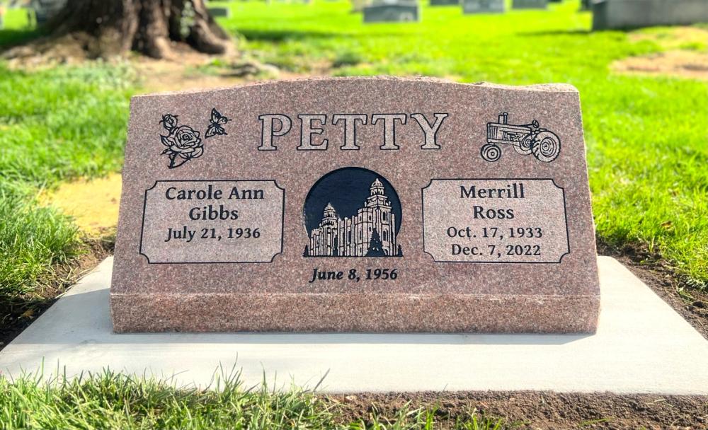 Companion Slants by Utah Headstone Design
