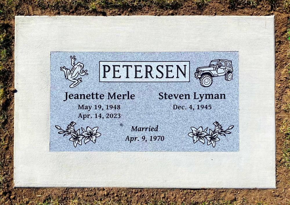 Companion Flush Mounts by Utah Headstone Design