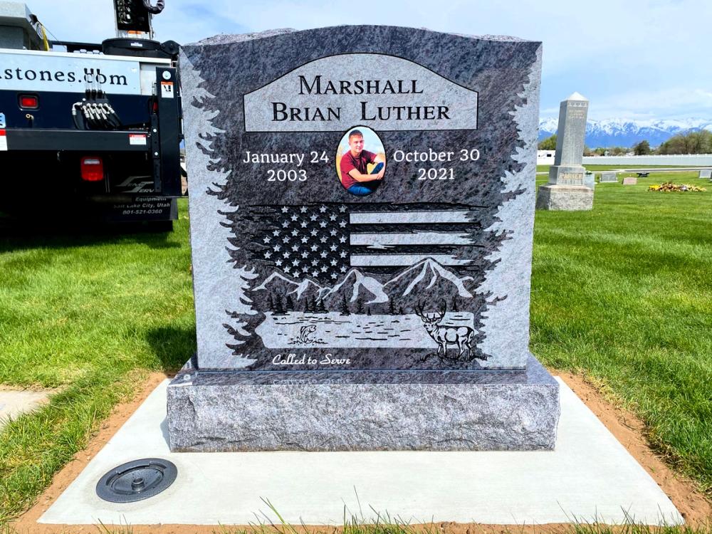 Individual Uprights by Utah Headstone Design