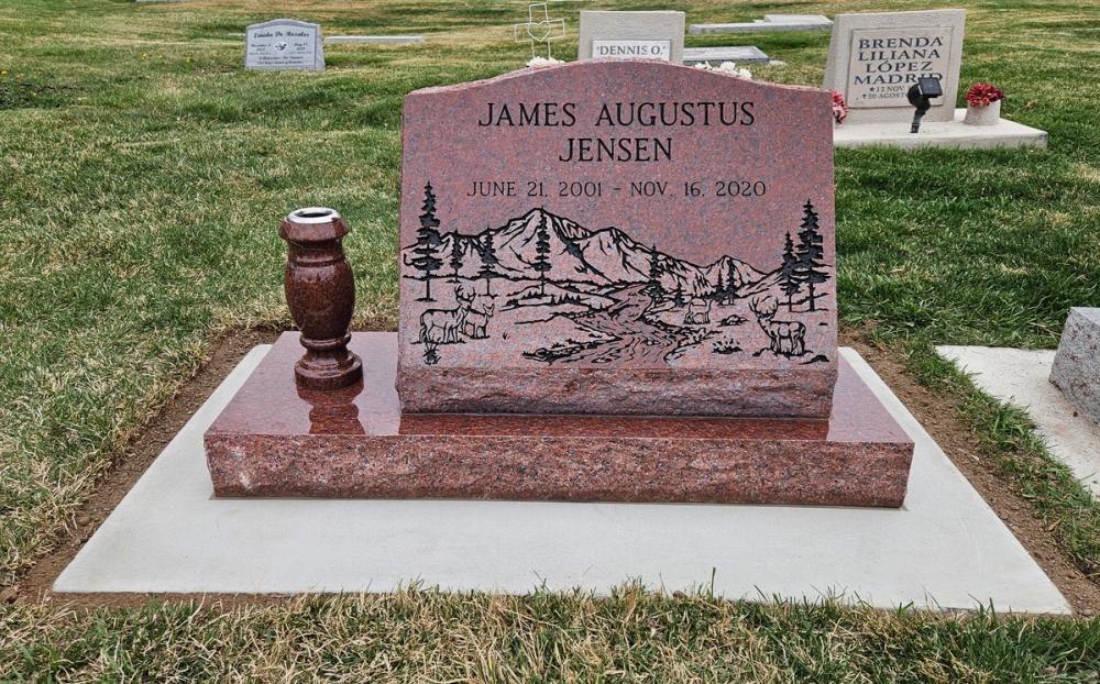 Individual Slants by Utah Headstone Design