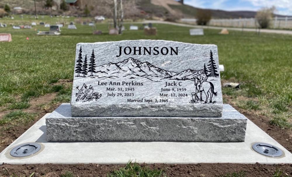 Companion Slants by Utah Headstone Design