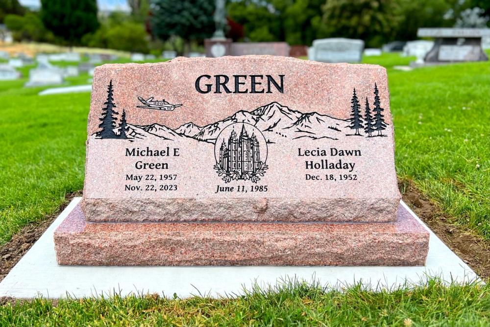 Companion Slants by Utah Headstone Design