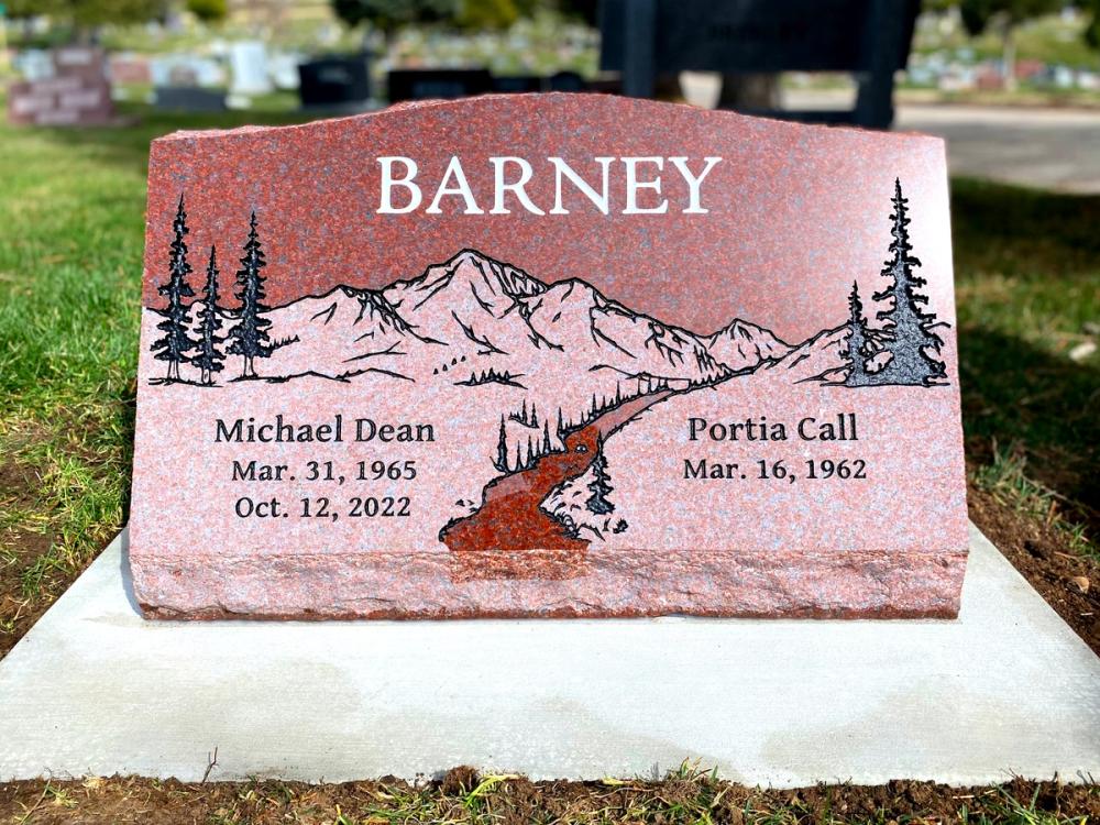 Companion Slants by Utah Headstone Design