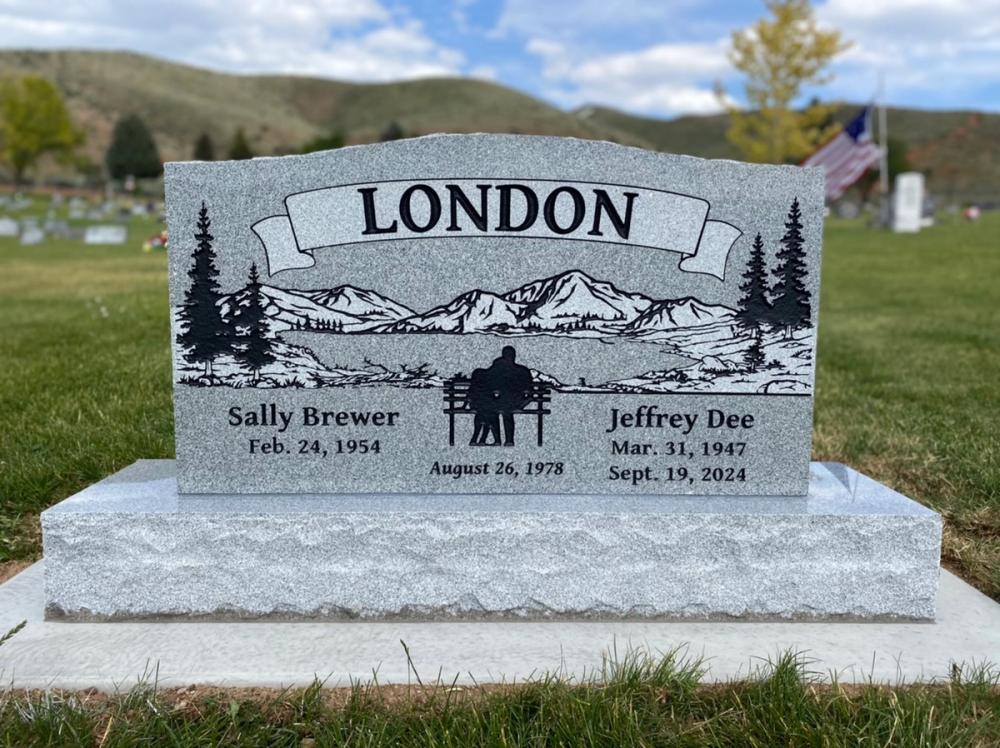 Companion Uprights by Utah Headstone Design