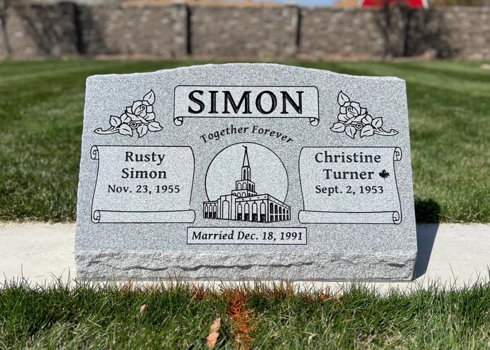 Companion Slants by Utah Headstone Design