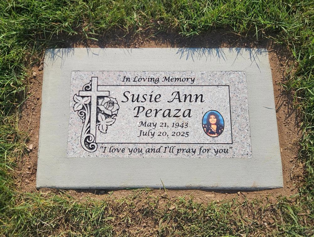 Individual Flush Mounts by Utah Headstone Design