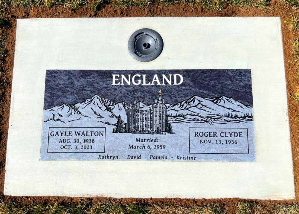 Companion Flush Mounts by Utah Headstone Design