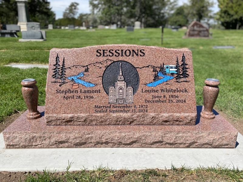 Companion Slants by Utah Headstone Design