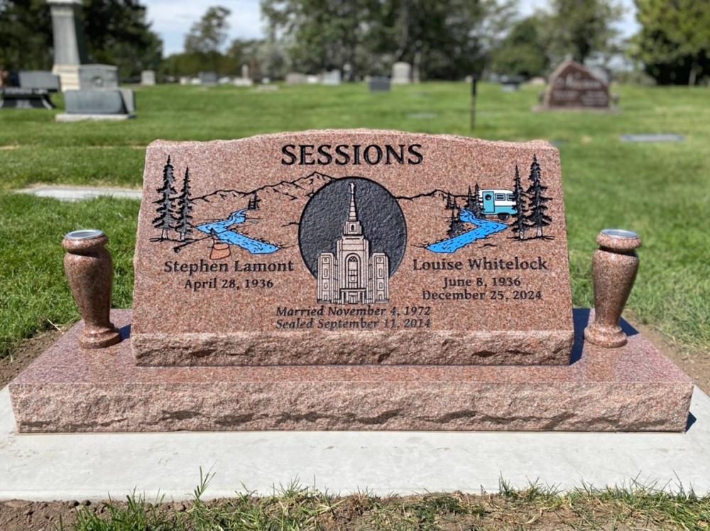Companion Slants by Utah Headstone Design