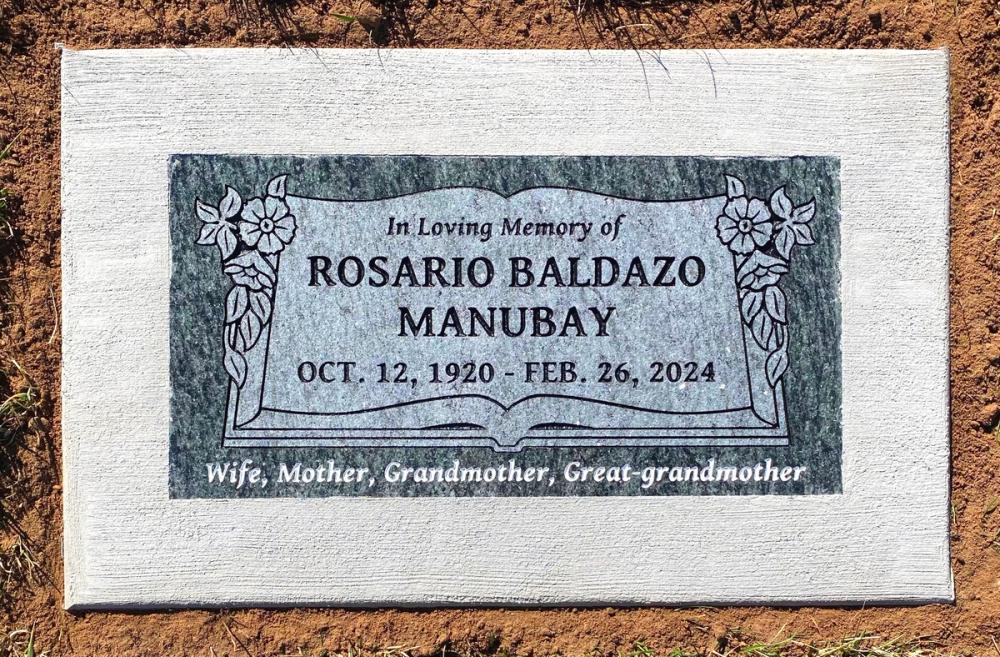 Individual Flush Mounts by Utah Headstone Design