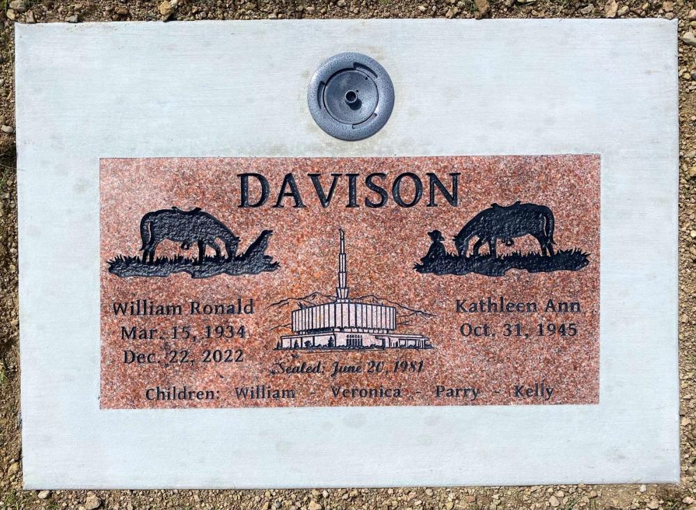Companion Flush Mounts by Utah Headstone Design