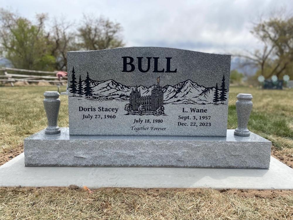 Companion Uprights by Utah Headstone Design