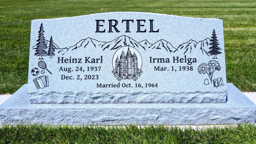 Companion Slants by Utah Headstone Design
