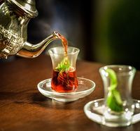 Arab mint tea