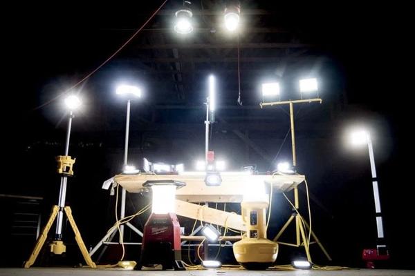 Jobsite lighting is really important, especially when working late nights.
