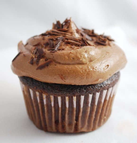 My original (non-vegan) chocolate cupcake.
