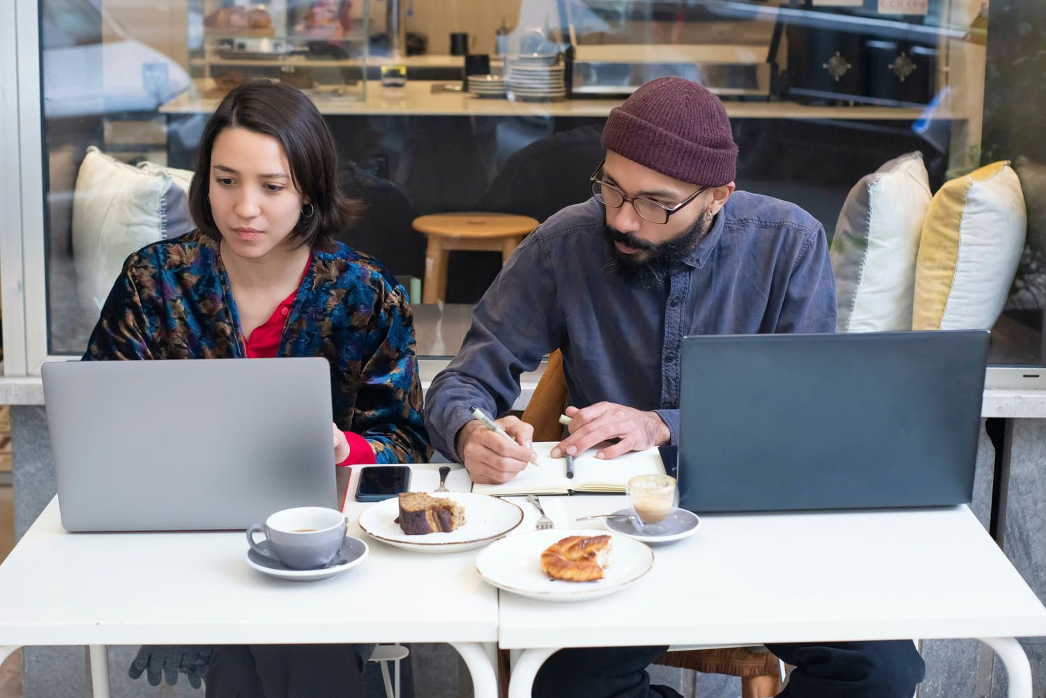 Many people report working harder when they know others are watching. If this is the case for you, having a work buddy to work side-by-side with (in person or virtually) can help increase your productivity.