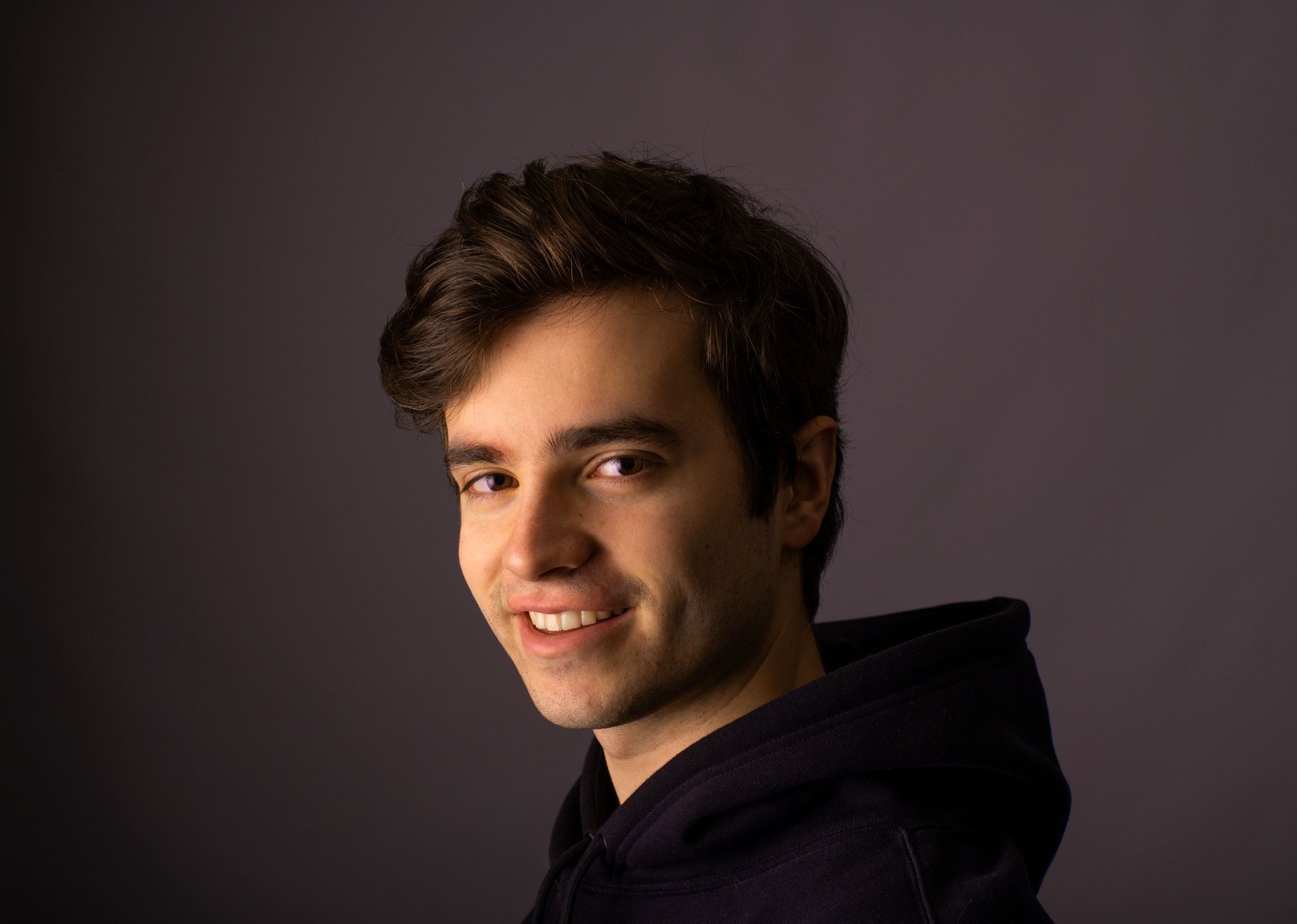 Portrait photograph of Sam Crichton