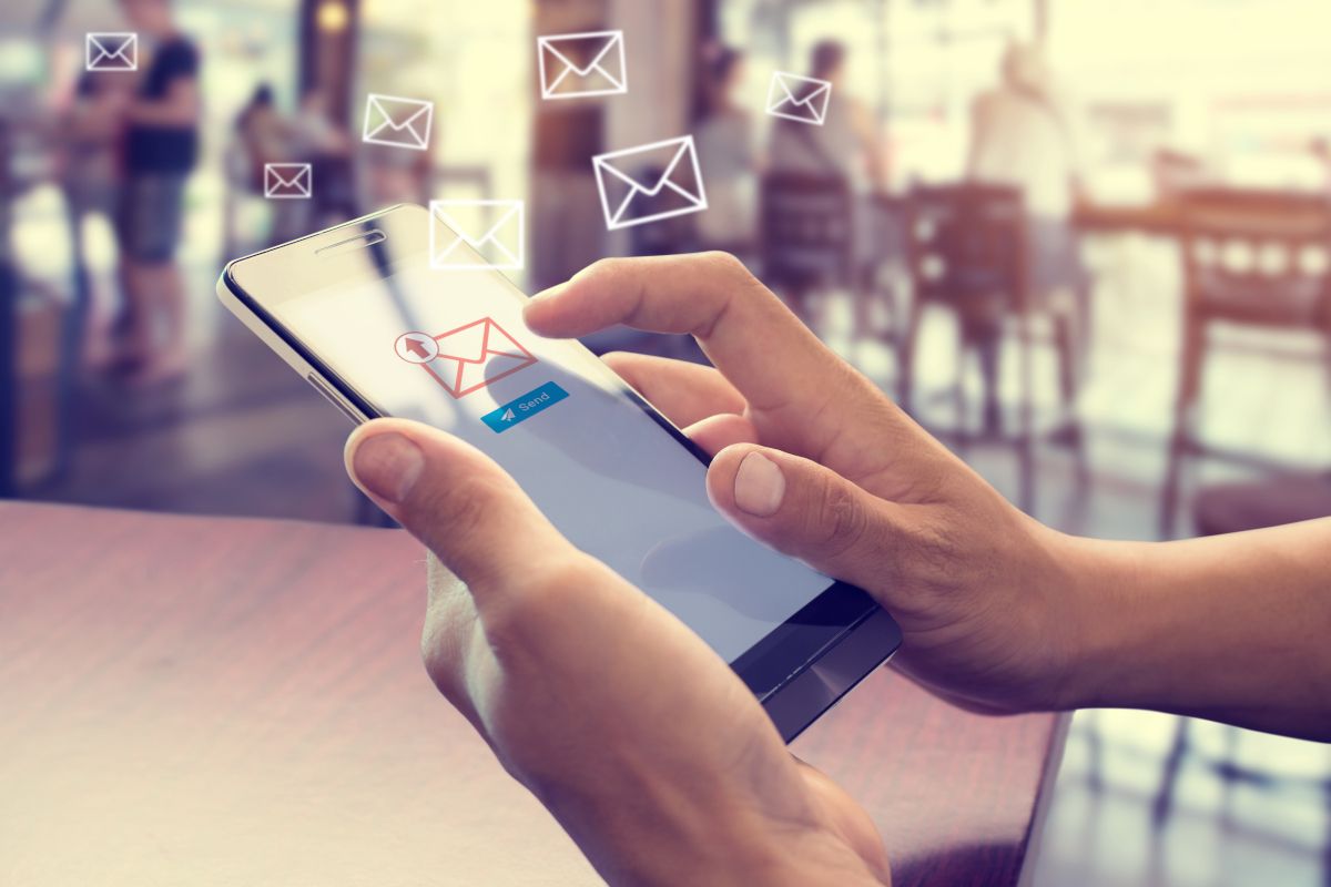 Sending an email via phone
