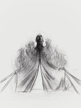 A Tent With It's Bodies Burning image