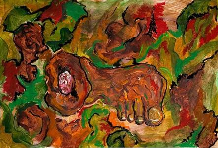 Human Remains amongst Flowers