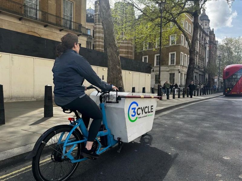 cargo bike in the city