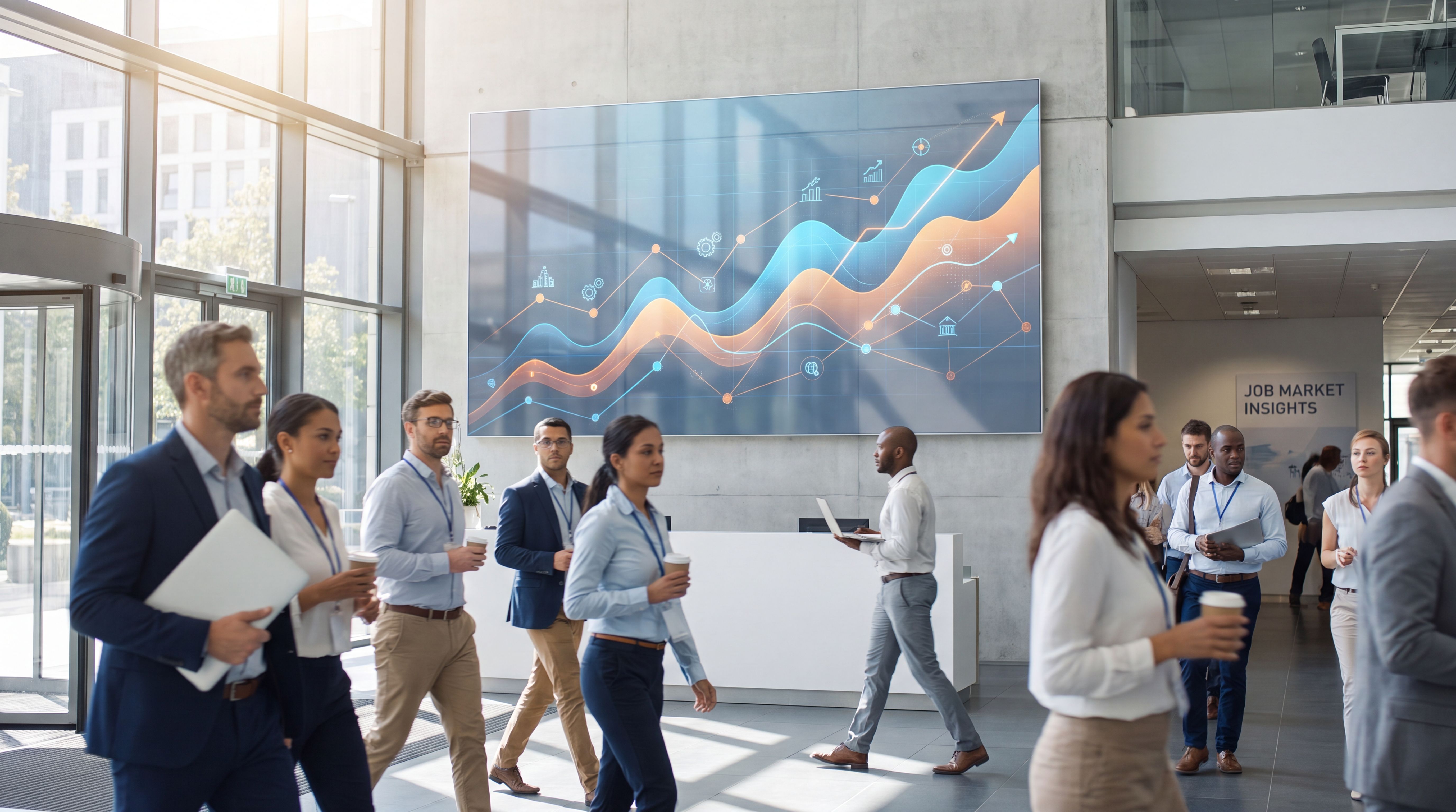 Painel digital mostra crescimento de vagas em serviços e indústria