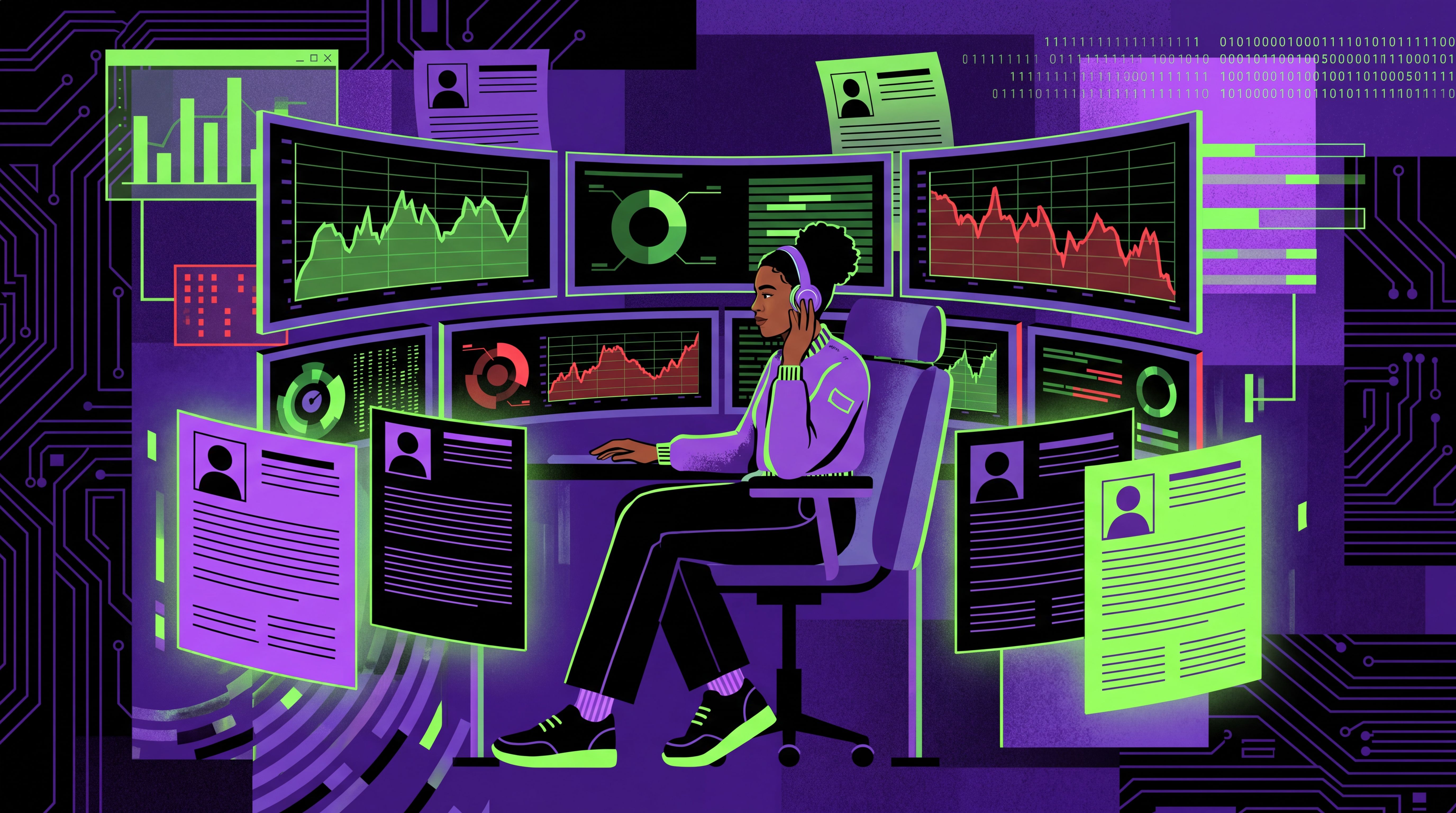 Persona creando un CV digital en un mercado laboral estancado
