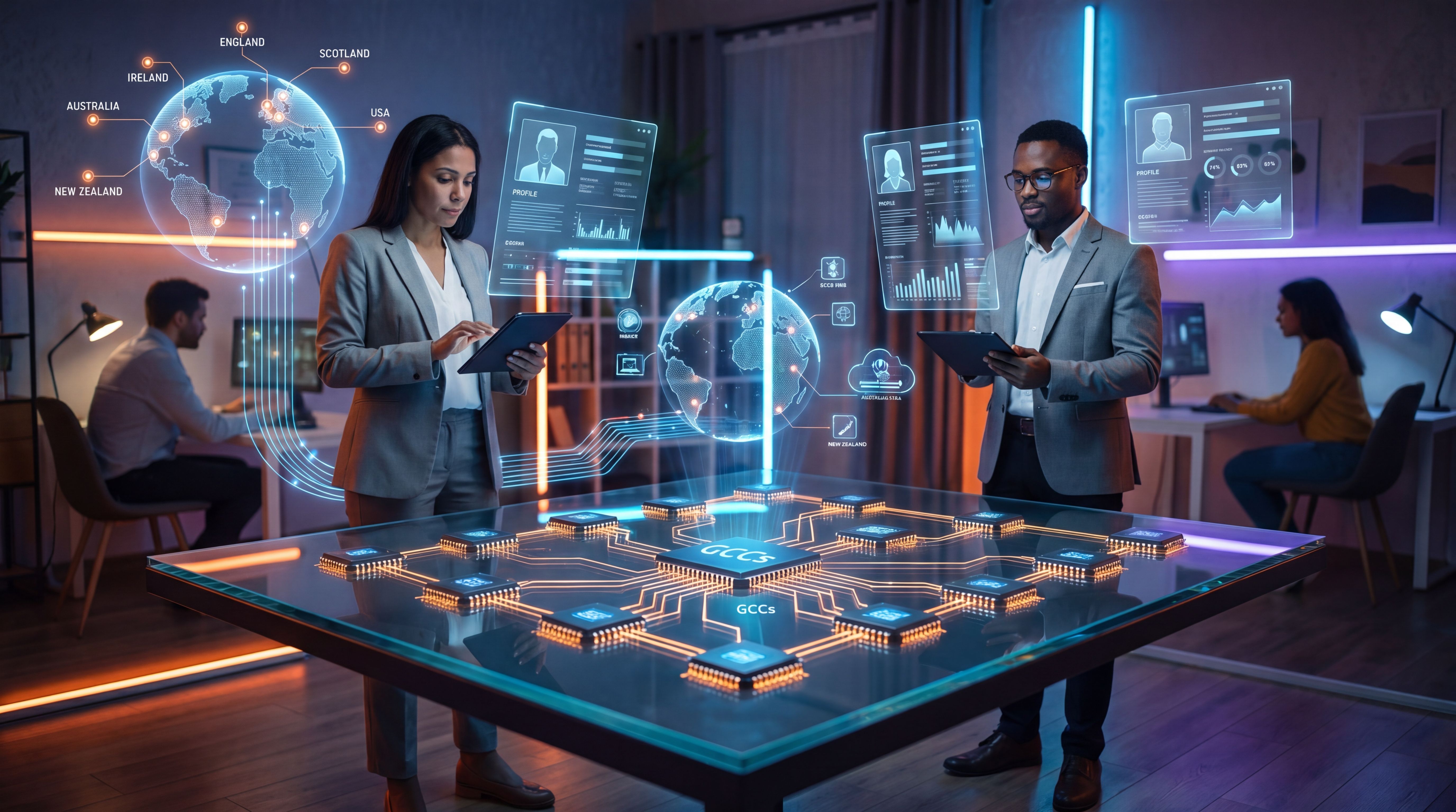 Digital hiring network linking semiconductor talent, recruiters and virtual CV profiles